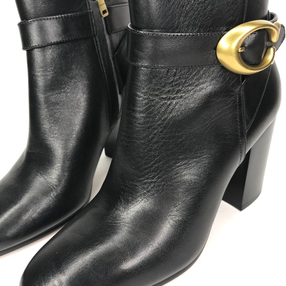NWOB Coach Delaney Signature Buckle Heel Bootie - Picture 10 of 15